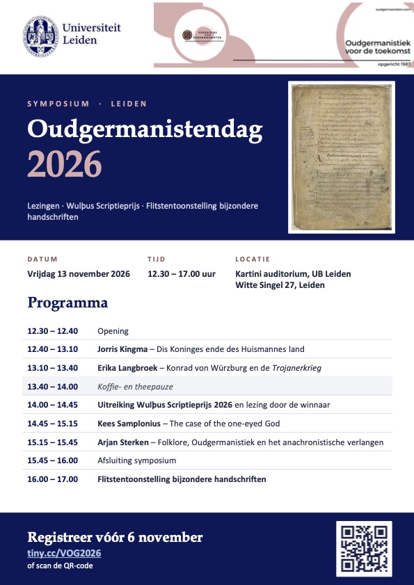 Oudgermanistendag 2026 1 Oudgermanistendag 2026 poster